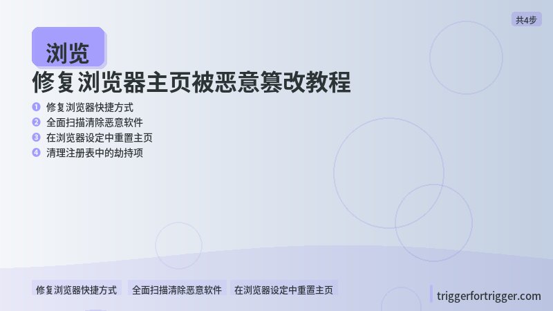 浏览器技巧 修复浏览器快捷方式