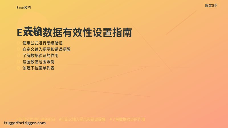 Excel教程 设置数值范围限制